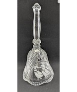 Vintage Clear Glass With Frosted Ducks Design 8&quot; Tall Bell - €8,49 EUR