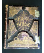 Beautiful 1894 Pictorial BIBLE 2000 Illustrations some Color, two metal ... - £488.72 GBP
