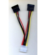 One Male Molex to 2 Female SATA Splitter Extension Cable - $9.53 CAD