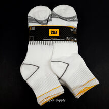 CAT Caterpillar 6 Pairs Midweight Cushioned Socks Shoe Sz 15-18 Arch Com... - $18.60