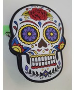 Brand New Colorful Sugar Skull Crossbody Bag Adj Strap  10&quot;T X 7&quot; WX 3&quot; ... - £31.15 GBP