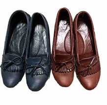 2 Pair Of WOMEN&#39;S DEXTER BROWN &amp; Navy COMFORT LOAFERS - SIZE 10 W - £52.19 GBP