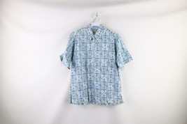 Vintage 70s Rockabilly Mens Medium Faded Hawaiian Collared Button Down P... - $79.15