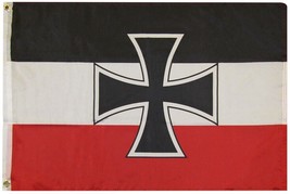 German Jack 1871-1903 Kriegsschiffgsch 100D Woven Poly Nylon 2x3 2&#39;x3&#39; Flag - £12.57 GBP