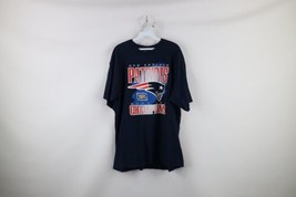 Vtg Y2K Mens XL Faded 2003 AFC Champions New England Patriots Football T-Shirt - £27.02 GBP