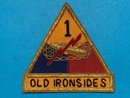 Post Wwii, U.S. Army, Occupation Period, Ist Armored Division, Bullion, Patch - £27.06 GBP