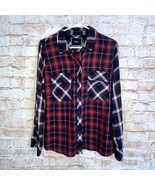 Rails Hunter Plaid Flannel Button Front Top Size Medium - $47.39 CAD