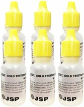 6 Bottles 10K Gold Metal Test Acid Karat Testing Liquid Solution Jewelry... - £17.25 GBP