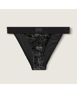 NEW Victoria&#39;s Secret PINK VELVET BIKINI UNDERWEAR PANTY  Medium Black - £7.01 GBP