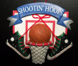 Midwest Of Cannon Falls Christmas Ornament Shootin&#39; Hoops Basketball Themed - £5.58 GBP