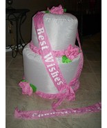 AIRBLOWN INFLATABLE WEDDING CAKE WITH ROSES 2 TIER 3FT TALL HARD TO FIND - $137.18 CAD