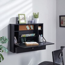 26&quot; Black Wall Mounted Floating Desk - $4,090.13 MXN