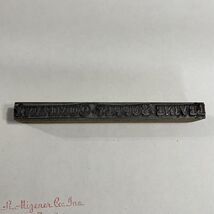 Vintage Printing Block Levine Supply Company 5” x 1/2&quot; - $113.77 MXN
