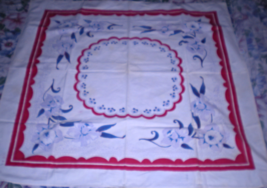 Tablecloth (43 X 41) Linen Tablecloth - $18.00