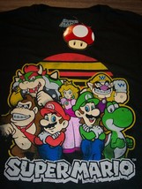 Super Nintendo Bros. T-Shirt YOSHI Donkey Kong Peach Wario XL 1990&#39;s NEW w/ TAG - £15.60 GBP