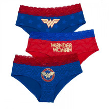 Wonder Woman Foil Panty 3-Pack Multi-Color - £25.35 GBP