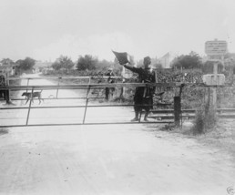 French Reservist guarding a railroad crossing 1914 World War I 8x10 Photo - $8.81