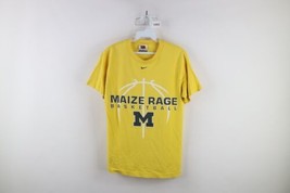 Vintage Nike Mens Small Center Swoosh University of Michigan Basketball T-Shirt - £27.65 GBP