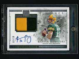 2019 Panini Impeccable Aaron Rodgers Autograph Jersey Patch #1/10 Packers Nice! - £639.47 GBP