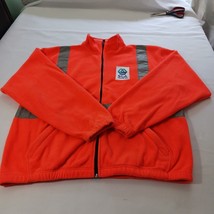 Tri Mountain SCA CARE OF LIFE Women&#39;s Orange Full Zip Sweater Jacket Siz... - $17.30
