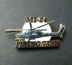 Flying Tank Mi-24 Military Helicopter Lapel Pin Badge 1.75 Inches - £4.43 GBP
