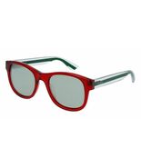 New Gucci Sunglasses GG0003S 004 Red/Crystal w/Silver Mirrored Lens - $169.99