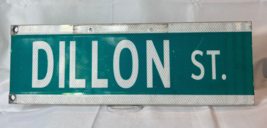 Dillon St. Metal Transportation Street Road Sign Green White 20&quot; X 6.75&quot; - $98.95