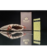Brizard Ostrich Matcha Green Venezia &quot; Fountain Flame Pocket Lighter NIB - $270.00