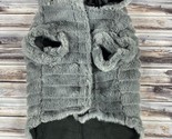 Rachel Zoe Gray Hooded Faux Fur Coat for Medium Dogs - New w/ Tag - £15.21 GBP