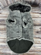 Rachel Zoe Gray Hooded Faux Fur Coat for Medium Dogs - New w/ Tag - £15.45 GBP