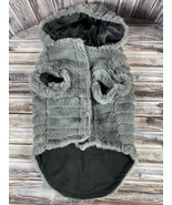 Rachel Zoe Gray Hooded Faux Fur Coat for Medium Dogs - New w/ Tag - £15.12 GBP