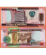 MOZAMBIQUE 1993 UNC 50.000 Meticais Banknote P- 138 Banco de Moçambique ... - £0.96 GBP