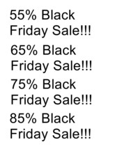 55% 65% 75% 85% Black Friday Sale-Download-ClipArt-ArtClip-Digital - £1.00 GBP