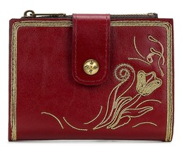New Patricia Nash Women Chiara Leather Wallet Baroque Stitching Wallet R... - $66.82