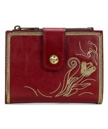 New Patricia Nash Women Chiara Leather Wallet Baroque Stitching Wallet R... - $91.39 CAD