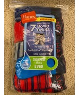 Hanes Boys&#39; 7-Pack Boxer Briefs Size Small (6-8) ComfortSoft  Tag-free - £11.76 GBP