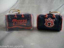 Auburn Tigers 2 Football Basketball Sports Bag Ornament New - $14.25