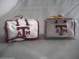 Texas A&amp;M Aggies Football Basketball Christmas Bag Ornament Set Of 2 - £9.83 GBP