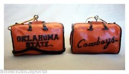 OKLAHOMA STATE COWBOYS FOOTBALL BASKETBALL BAG ORNAMENT NEW - £9.34 GBP