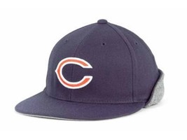 Chicago Bears Football Warm Cold Weather Flap Cap Hat Reebok S/M Mens Free Ship - £20.34 GBP