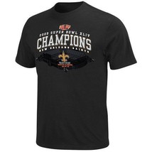 New Orleans Saints Football Black Xliv Super Bowl Champions Mens Shirt Large - $20.22