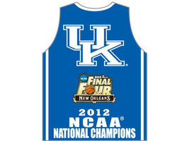 Kentucky Wildcats 2012 Basketball Final 4 Champions Jersey Pin Metal Enamel New - £7.92 GBP