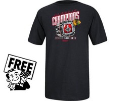 Chicago Blackhawks Nhl Hockey Champions 2013 Ring Mens Shirt Black Free Ship New - $22.56