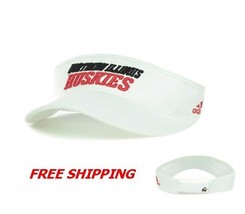 Northern Illinois Huskies Football Basketball Hat Visor Adidas Mens Free Ship - £12.08 GBP