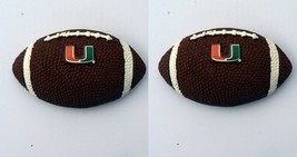 Miami Hurricanes Football Magnet .Free shipping. Set of 2. NCAA licensed NEW - $10.77