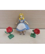 Disney Alice Wonderland And Red Rose Figure Christmas Ornament. RARE - £19.95 GBP
