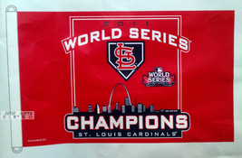 MLB ST. LOUIS CARDINALS BASEBALL 2011 WORLDS SERIES CHAMPIONS FLAG BANNE... - £23.64 GBP