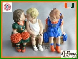 Miami U Hurricanes Cheerleader &quot;Right Choice&quot; Figurine Football Basketball Rare - £22.45 GBP