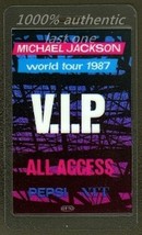 Michael Jackson World Tour All Access Pass Concert Collectible Old 100% ... - $23.78