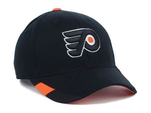 Primary image for Philadelphia Flyers NHL HOCKEY Reebok Official Team BLACK MENS ADJ  NHL Hat Cap